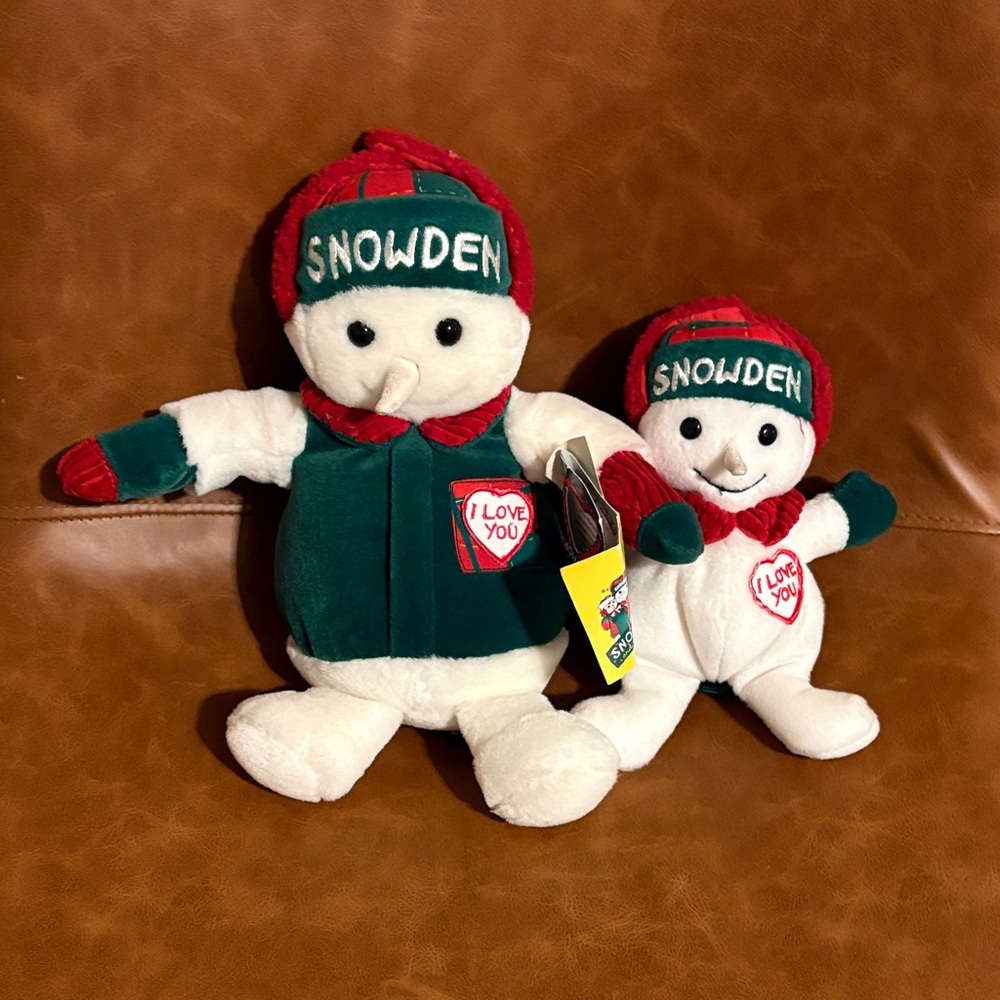 Snowden 1998 Snowman Set - Green and Red